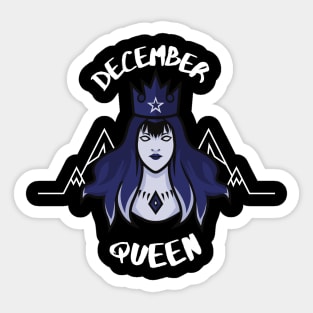 December queen (white text) Sticker
